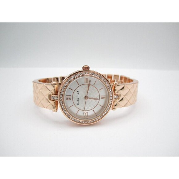 Women Ellen Tracy Quartz WR Analog 30mm Round Watch (H367) "New Battery" - Picture 7 of 10